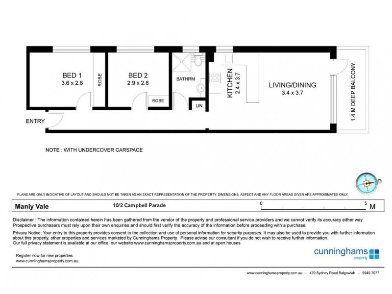 10/2 Campbell Parade, Manly Vale NSW 2093 Floorplan