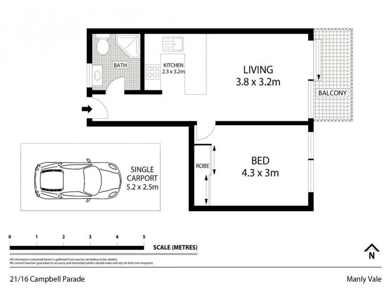 21/16 Campbell Parade, Manly Vale NSW 2093 Floorplan