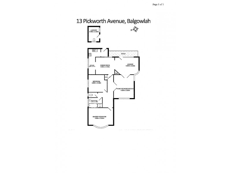 13 Pickworth Street, Balgowlah NSW 2093 Floorplan