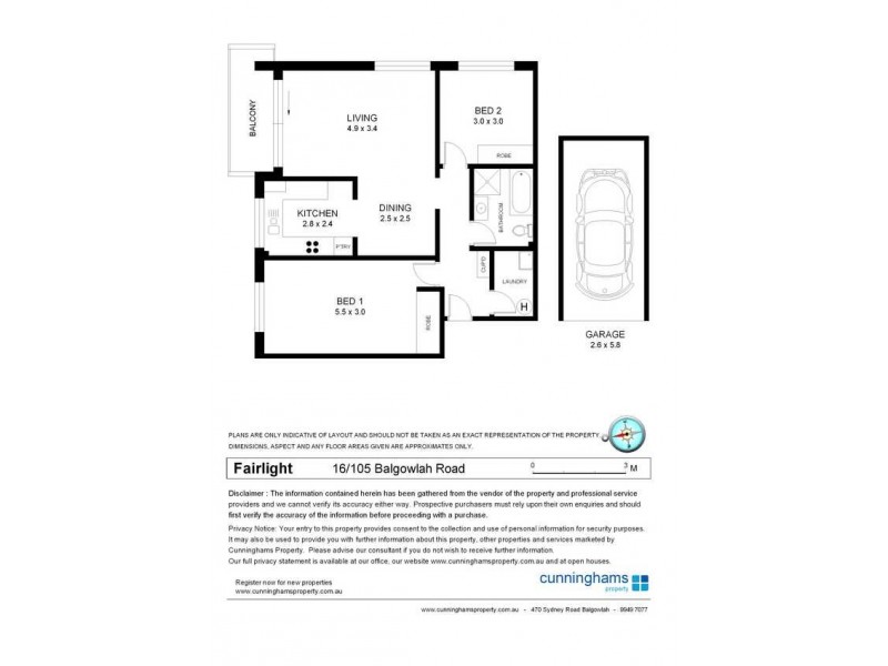 16/105 Balgowlah Road, Fairlight NSW 2094 Floorplan