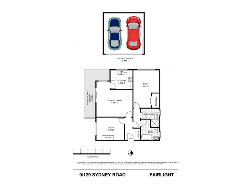9/129 Sydney Road, Fairlight NSW 2094 Floorplan