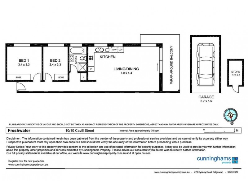 10/10 Cavill Street, Queenscliff NSW 2096 Floorplan