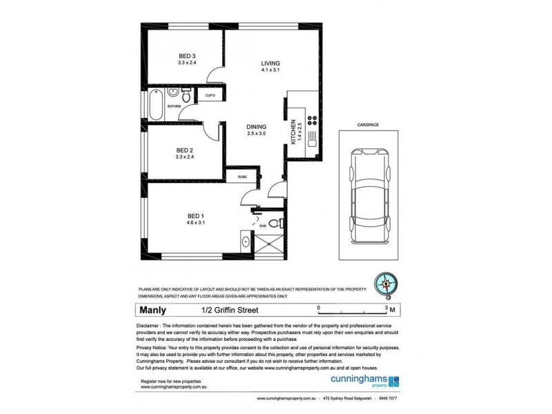 1/2 Griffin Street, Manly NSW 2095 Floorplan