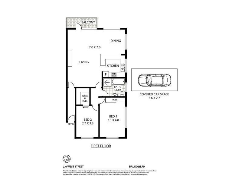 2/6 West Street, Balgowlah NSW 2093 Floorplan