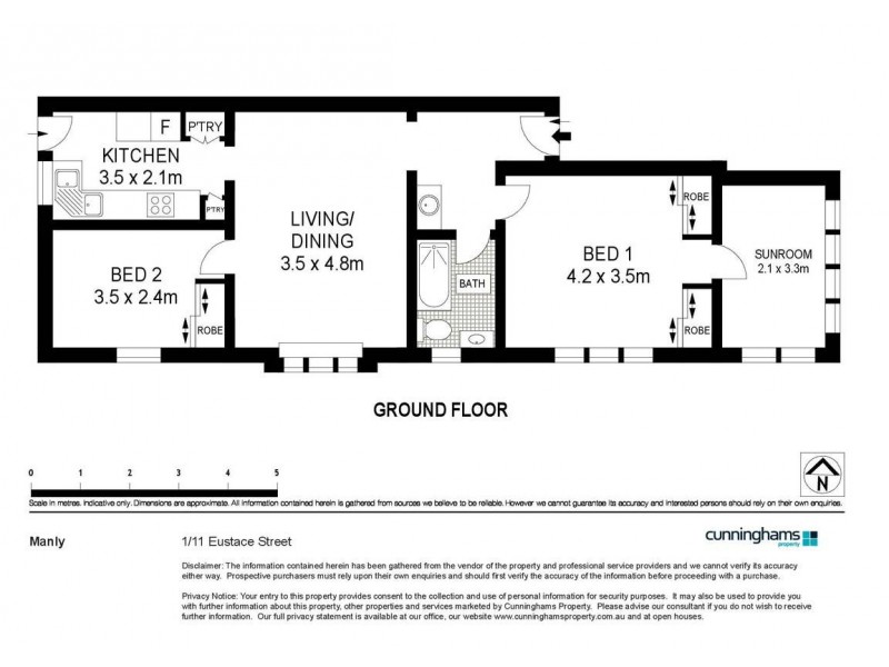 1/11 Eustace Street, Manly NSW 2095 Floorplan