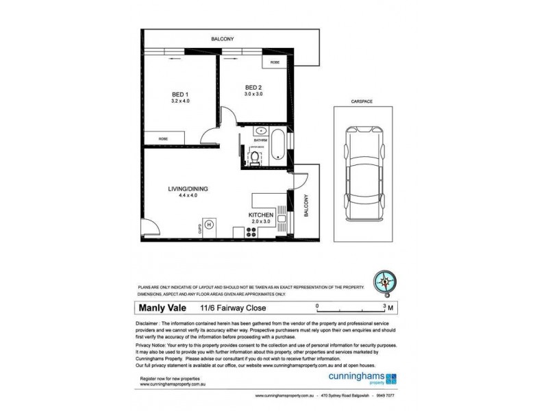 11/6 Fairway Close, Manly Vale NSW 2093 Floorplan