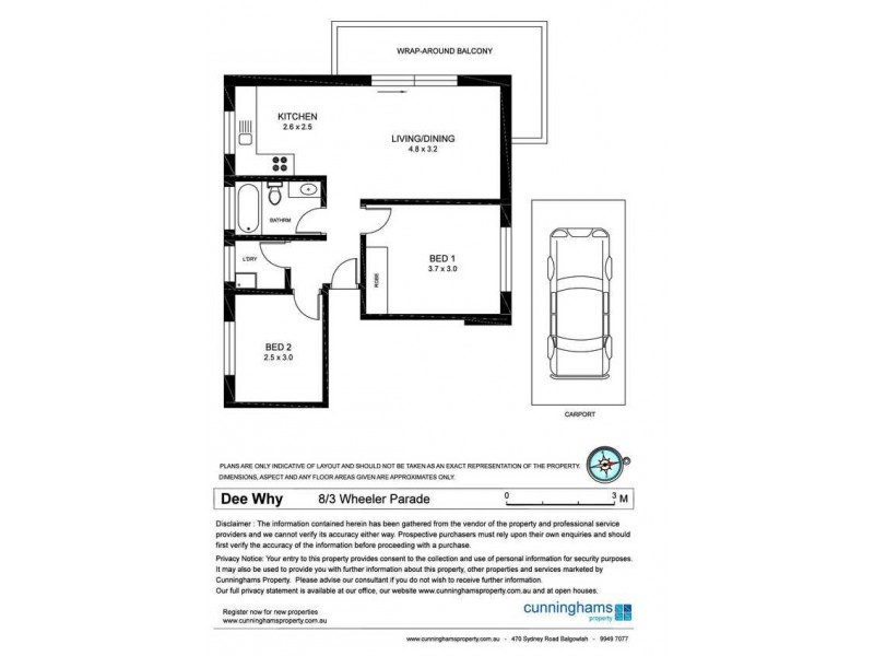 8/3 Wheeler Parade, Dee Why NSW 2099 Floorplan