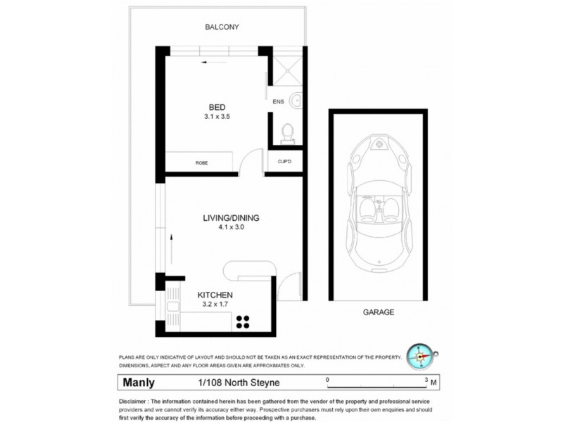 1/108 North Steyne, Manly NSW 2095 Floorplan