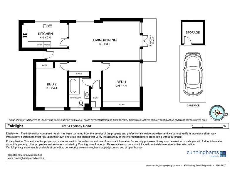 4/184 Sydney Road, Fairlight NSW 2094 Floorplan