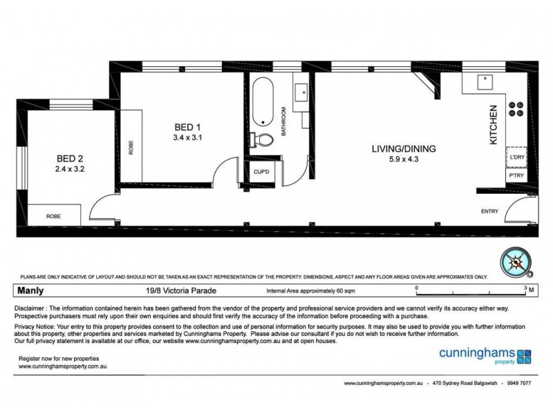 19/8 Victoria Parade, Manly NSW 2095 Floorplan