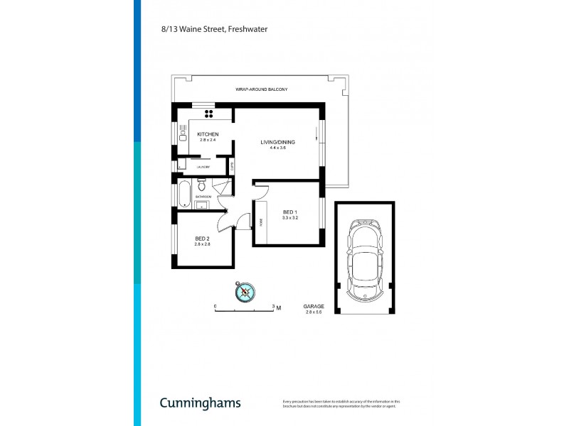 8/13 Waine Street, Freshwater NSW 2096 Floorplan