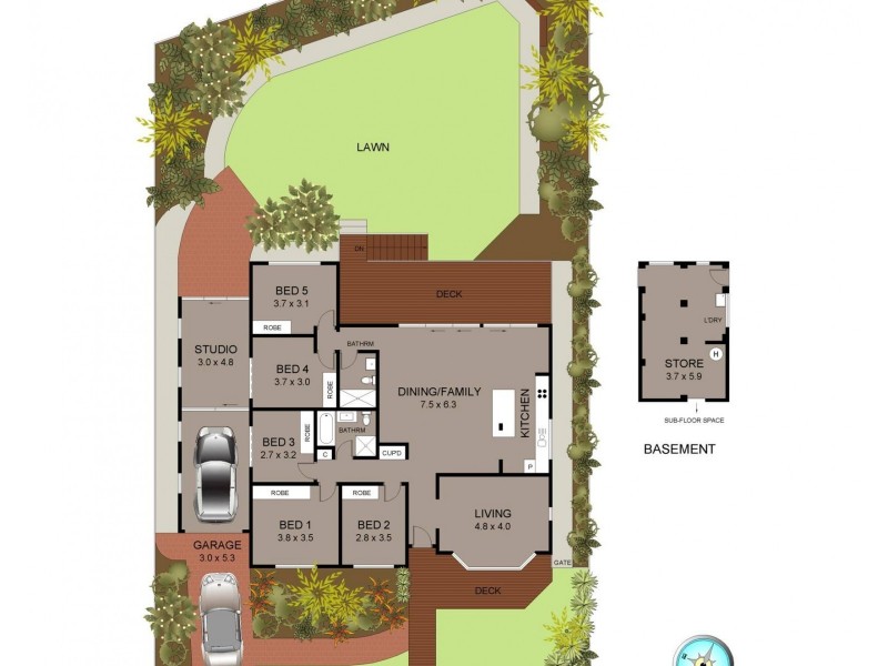 54 Churchill Crescent, Allambie Heights NSW 2100 Floorplan