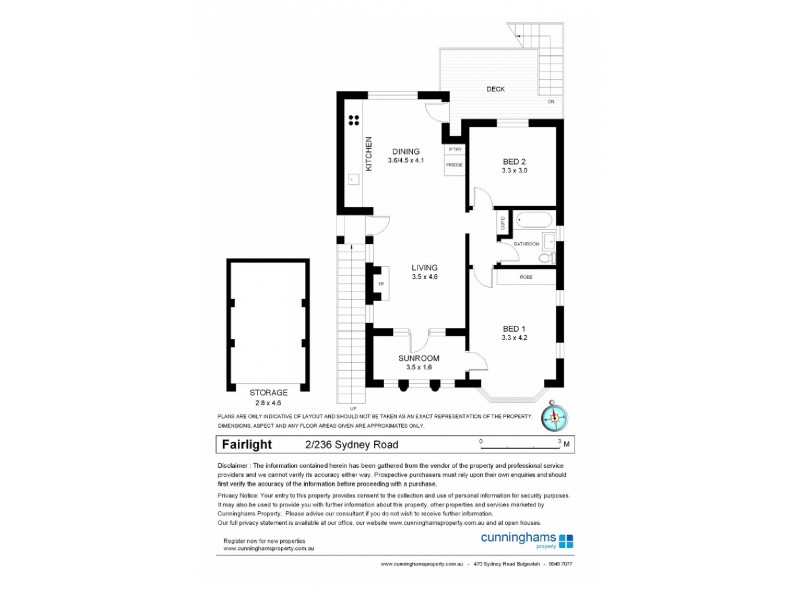 2/236 Sydney Road, Fairlight NSW 2094 Floorplan