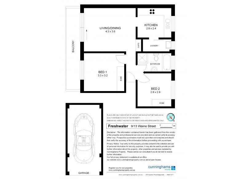 9/13 Waine Street, Freshwater NSW 2096 Floorplan