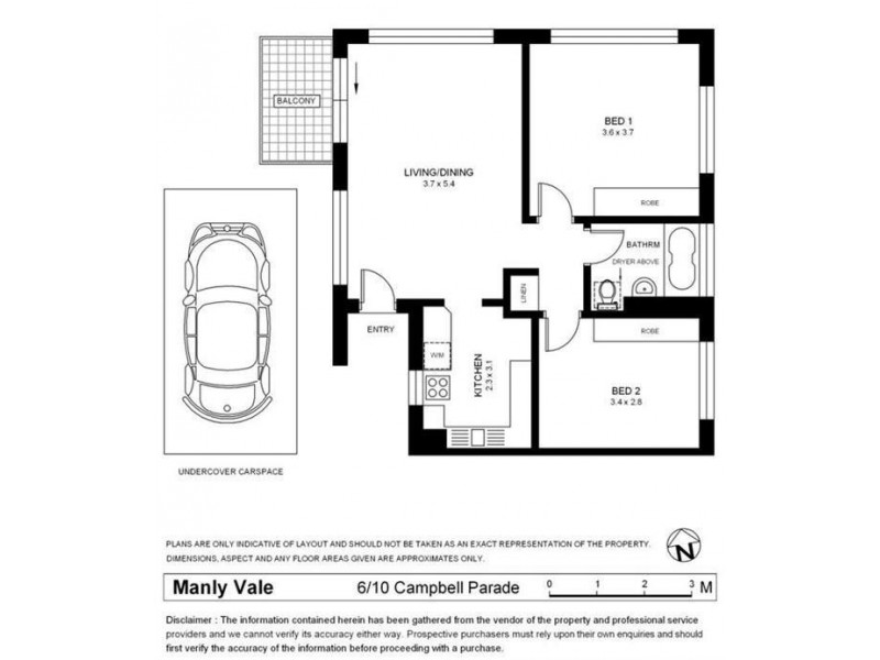 6/10 Campbell Parade, Manly Vale NSW 2093 Floorplan