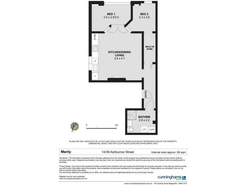 14/37-39 Ashburner Street, Manly NSW 2095 Floorplan