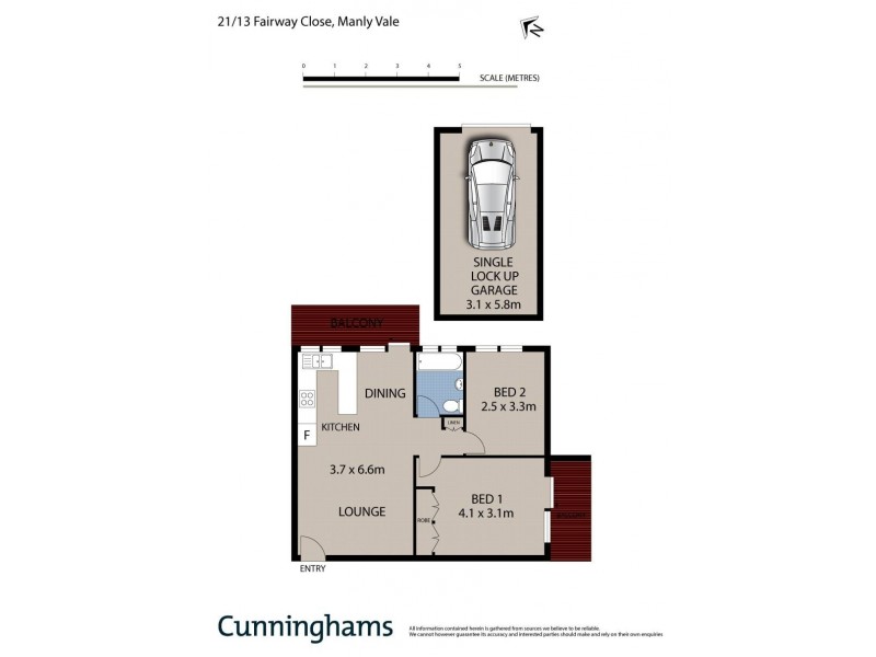 21/13 Fairway Close, Manly Vale NSW 2093 Floorplan