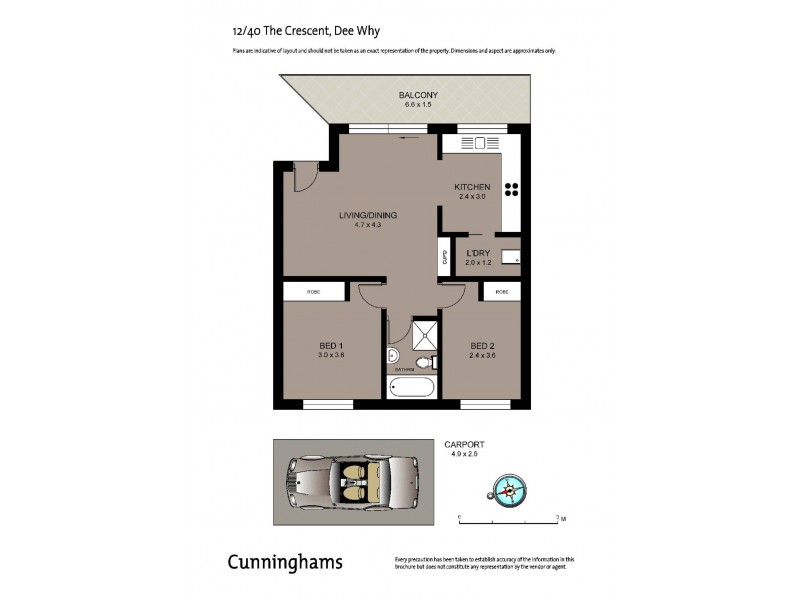 12/40 The Crescent, Dee Why NSW 2099 Floorplan