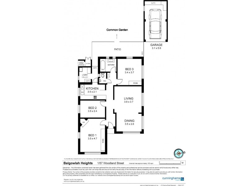 1/57 Woodland Street, Balgowlah Heights NSW 2093 Floorplan