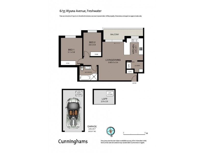 6/55 Wyuna Avenue, Freshwater NSW 2096 Floorplan
