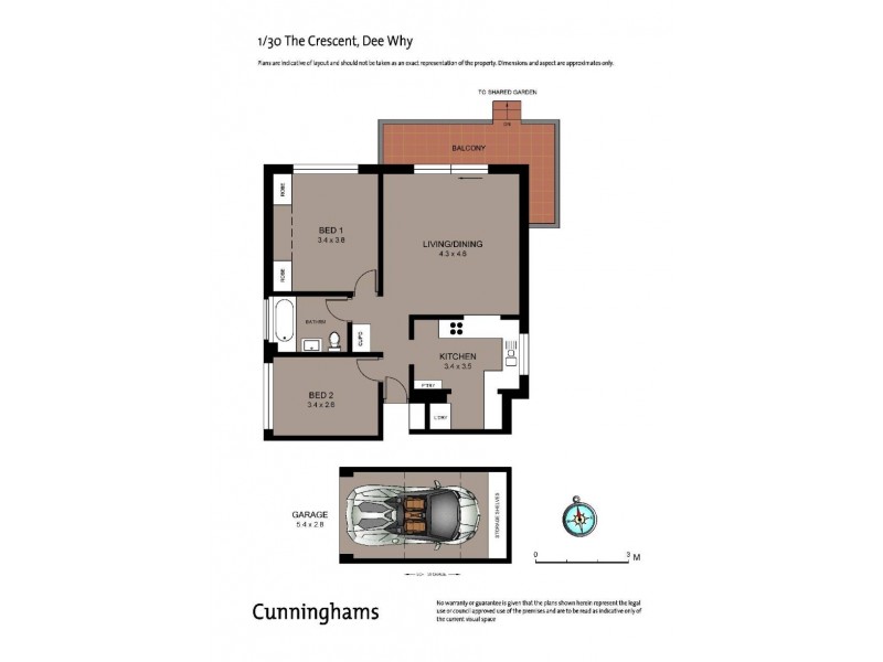 1/30 The Crescent, Dee Why NSW 2099 Floorplan