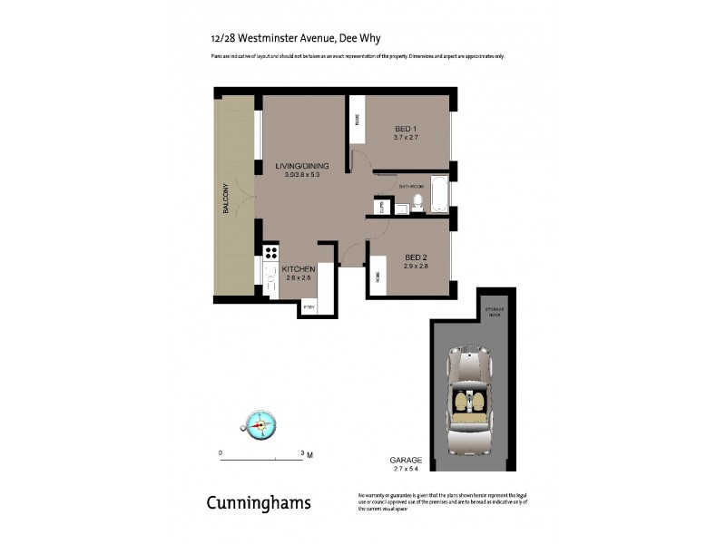 12/28 Westminster Avenue, Dee Why NSW 2099 Floorplan