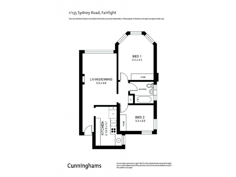 1/135 Sydney Road, Fairlight NSW 2094 Floorplan