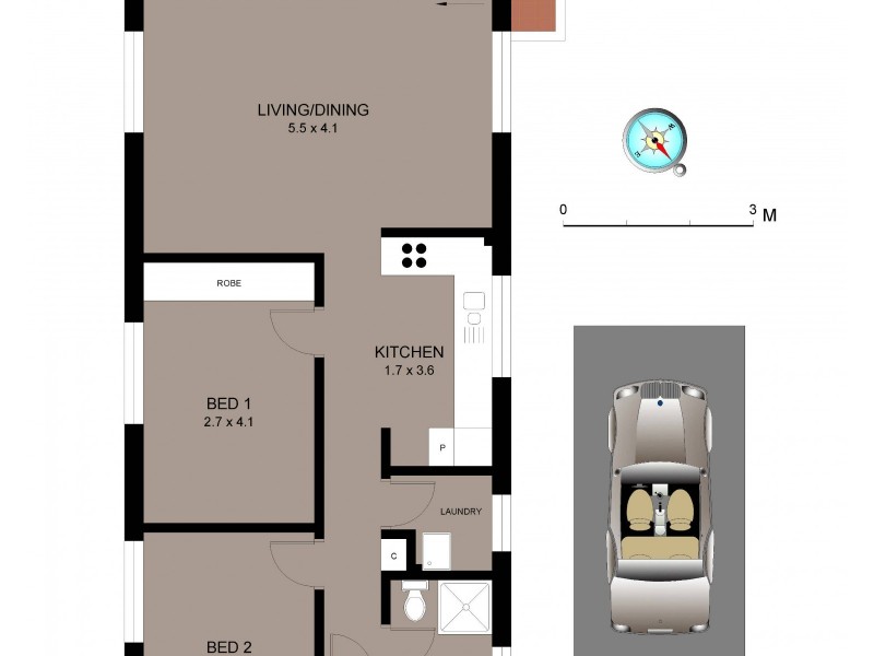 4/15 Waine Street, Freshwater NSW 2096 Floorplan