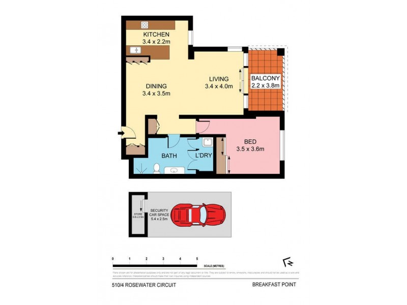 510/4 Rosewater Circuit, Breakfast Point NSW 2137 Floorplan