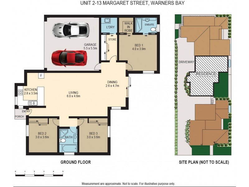 2/13 Margaret Street, Warners Bay NSW 2282 Floorplan