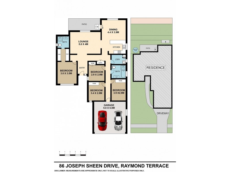 86 Joseph Sheen Drive, Raymond Terrace NSW 2324 Floorplan