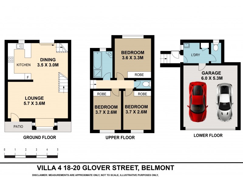4/18 Glover Street, Belmont NSW 2280 Floorplan