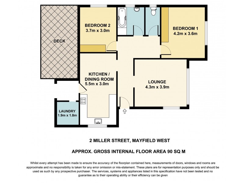 2 Miller Street, Mayfield West NSW 2304 Floorplan
