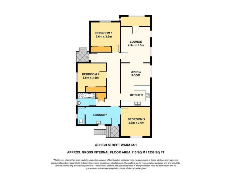 43 High Street, Waratah NSW 2298 Floorplan