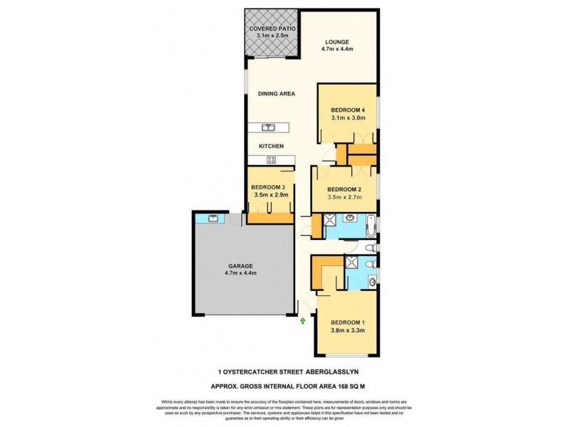 1 Oystercatcher Street, Aberglasslyn NSW 2320 Floorplan
