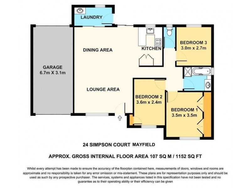 24 Simpson Court, Mayfield NSW 2304 Floorplan