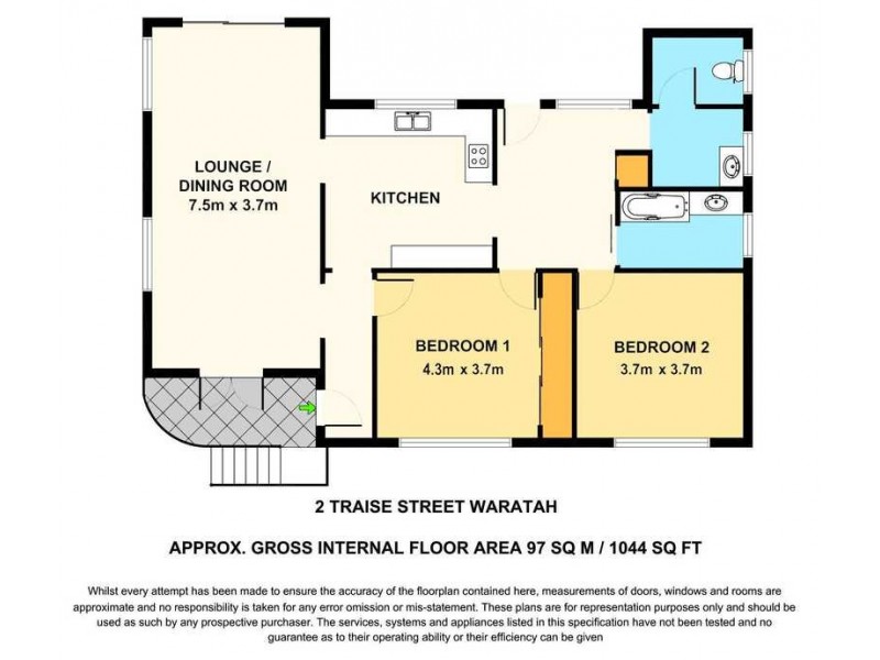 2 Traise Street, Waratah NSW 2298 Floorplan