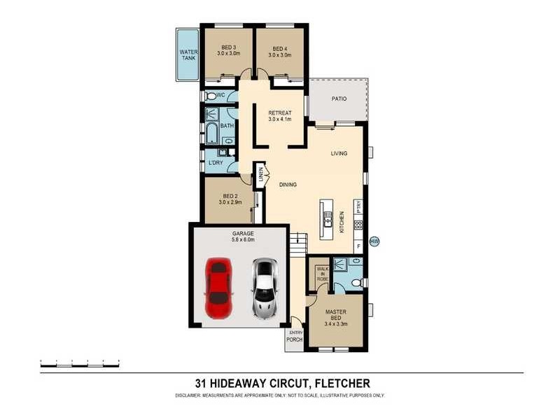 37 Hideaway Circuit, Fletcher NSW 2287 Floorplan