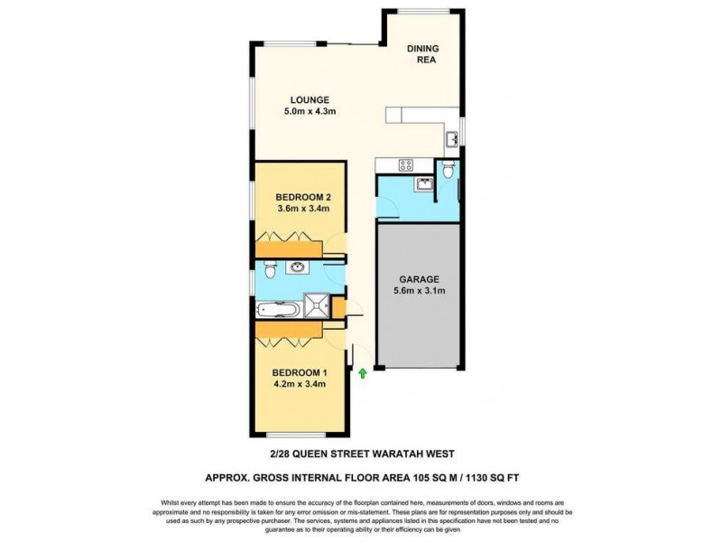 2/28 Queen Street, Waratah West NSW 2298 Floorplan