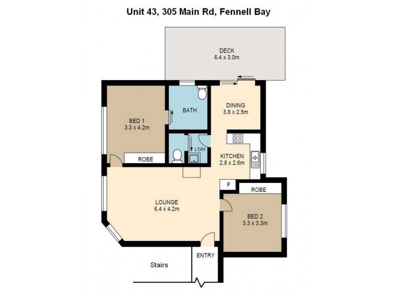 43/305 Main Road, Fennell Bay NSW 2283 Floorplan