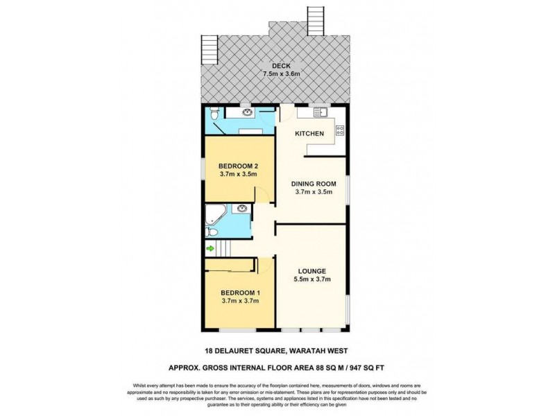 18 Delauret Square, Waratah NSW 2298 Floorplan
