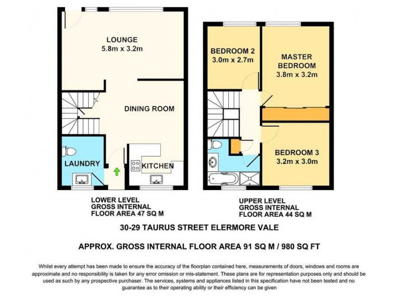 30/29 Taurus Street, Elermore Vale NSW 2287 Floorplan