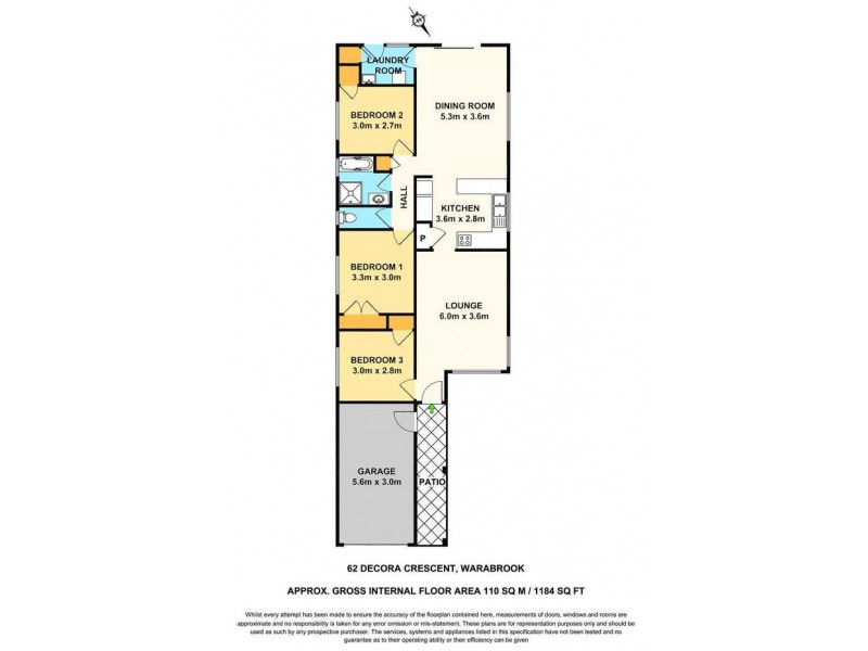 62 Decora Crescent, Warabrook NSW 2304 Floorplan