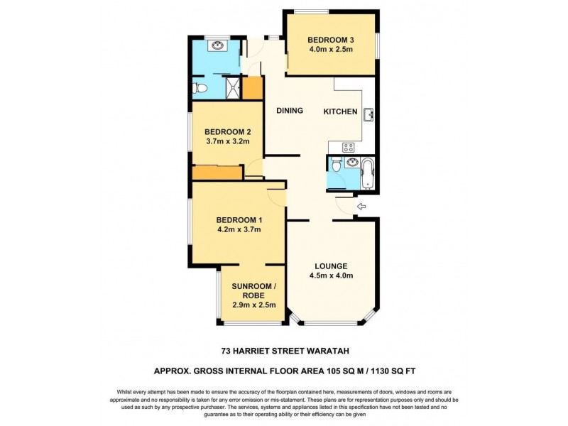73 Harriet Street, Waratah NSW 2298 Floorplan
