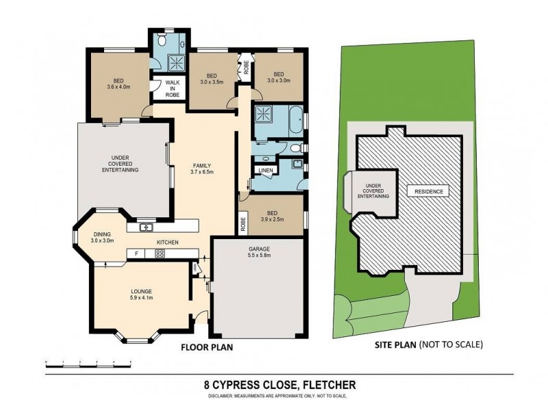 8 Cypress Close, Fletcher NSW 2287 Floorplan