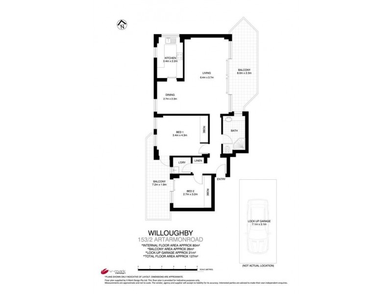 153/2 Artarmon Road, Willoughby NSW 2068 Floorplan