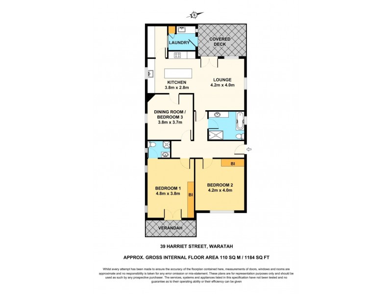 39 Harriet Street, Waratah NSW 2298 Floorplan