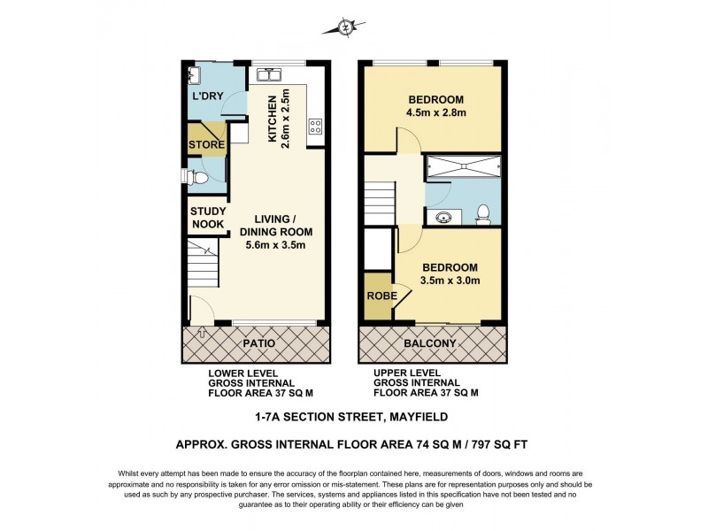 1/7A Section Street, Mayfield NSW 2304 Floorplan