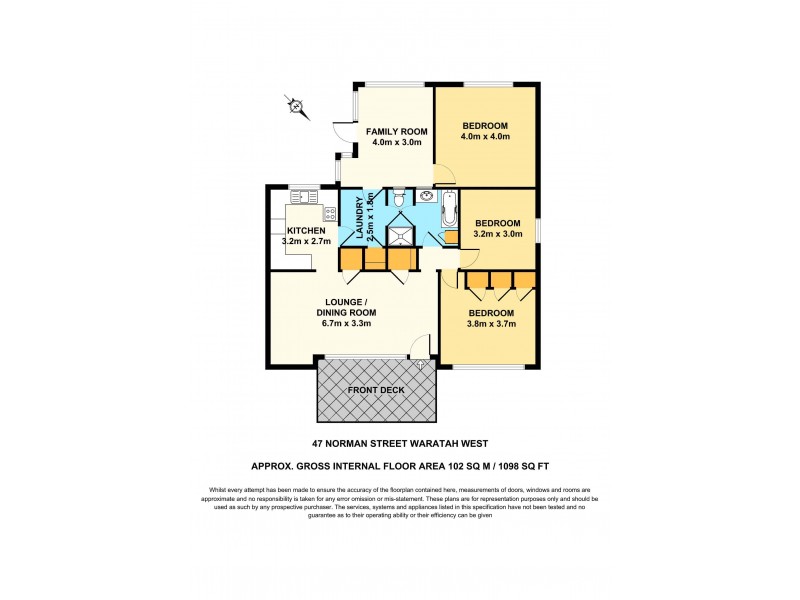 47 Norman Street, Waratah West NSW 2298 Floorplan