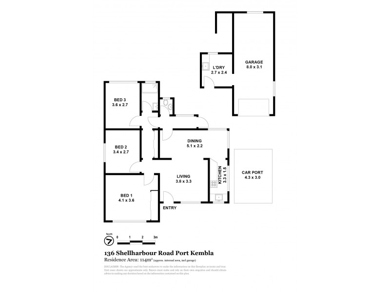 136 Shellharbour Road, Port Kembla NSW 2505 Floorplan